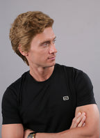 Brown Wavy Lace Front Synthetic Hair Men's Wig NM031