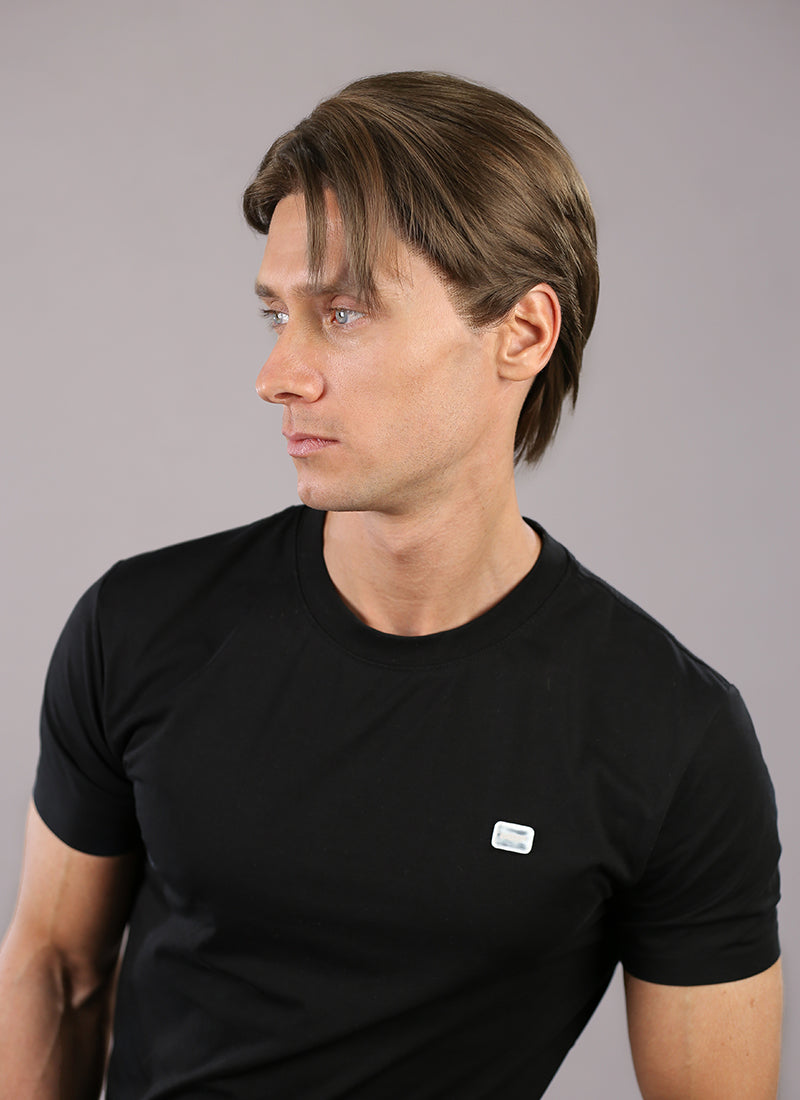 Brunette Straight Lace Front Synthetic Men's Wig NM006