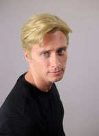 Mixed Blonde Straight Lace Front Synthetic Men's Wig NM034