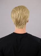 Mixed Blonde Straight Lace Front Synthetic Men's Wig NM034