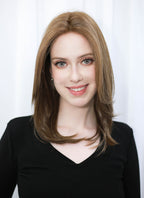 Brunette Straight Mono Top Bob Lace Wig MN009