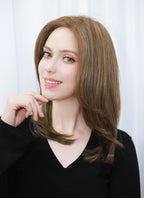Brunette Straight Mono Top Bob Lace Wig MN009