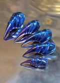 Nezha Aorun 3D Dragon Claw Luminous Handmade Press-On Nails NF058
