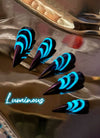 Nezha Aorun 3D Dragon Claw Luminous Handmade Press-On Nails NF058