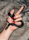 Nude-to-Wine Ombre Cat Claw Sultry Oval Handmade Press-On Nails NF059