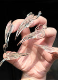 Y2K Cyber Dragon 3D Armor Claws Translucent Handmade Press-On Nails NF069