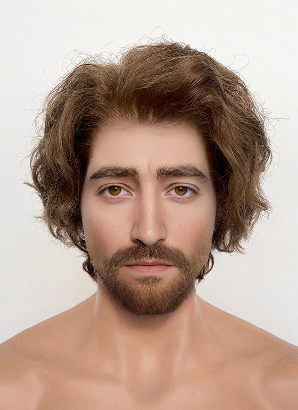 Clair Obscur: Expedition 33 Gustave Brown Curly Lace Front Synthetic Men's Wig LF8054