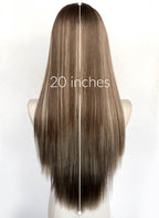 Brown Mixed Blonde Straight Synthetic Wig CSX100