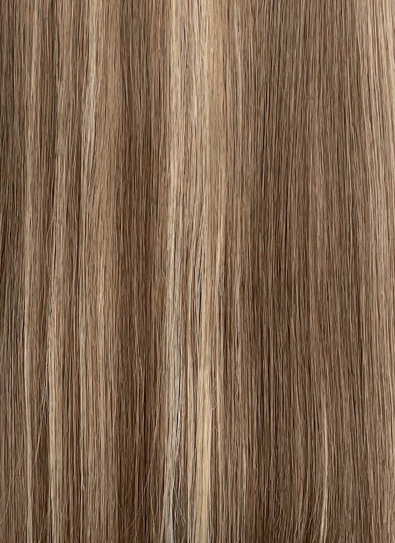 Brown Mixed Blonde Straight Synthetic Wig CSX100