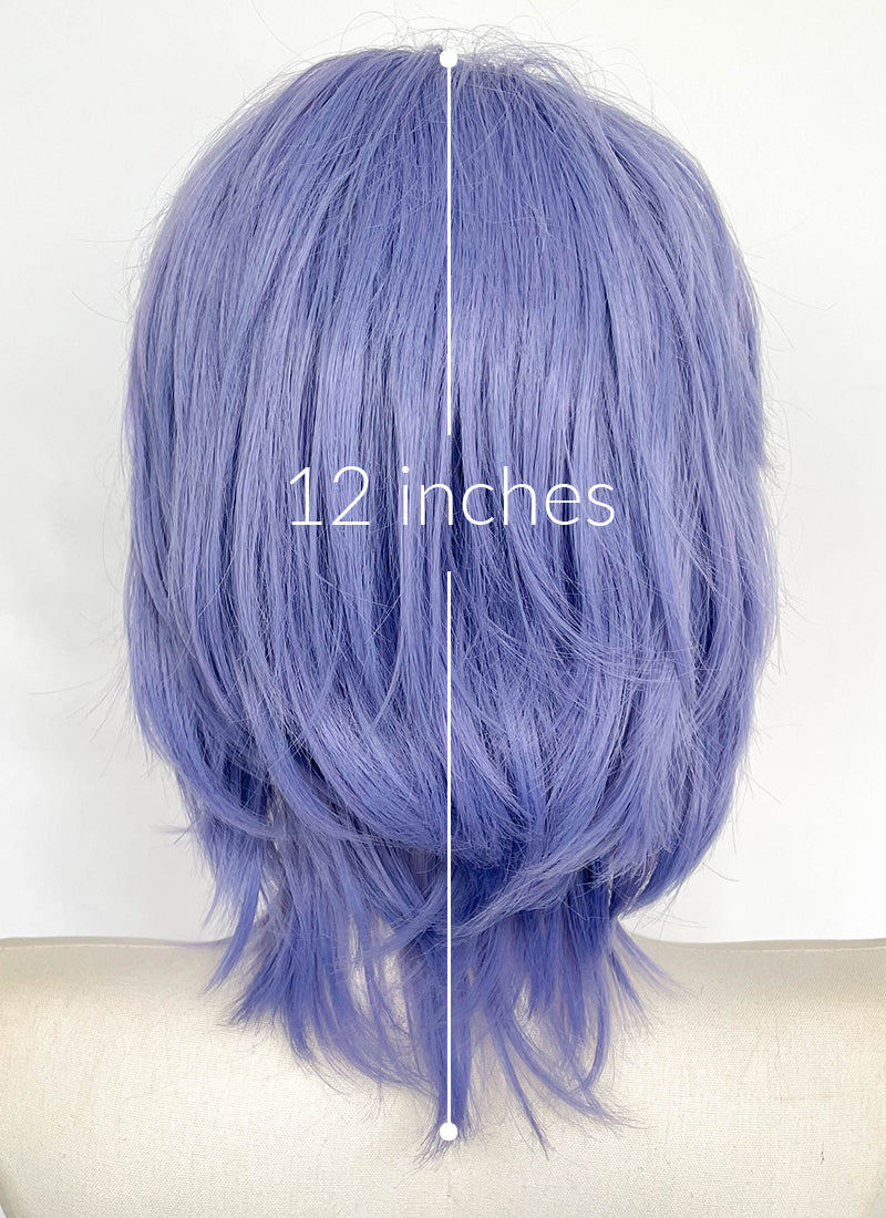 Purple Straight Synthetic Wig CSX116