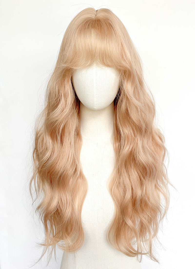 Blonde Wavy Synthetic Hair Wig CXS087