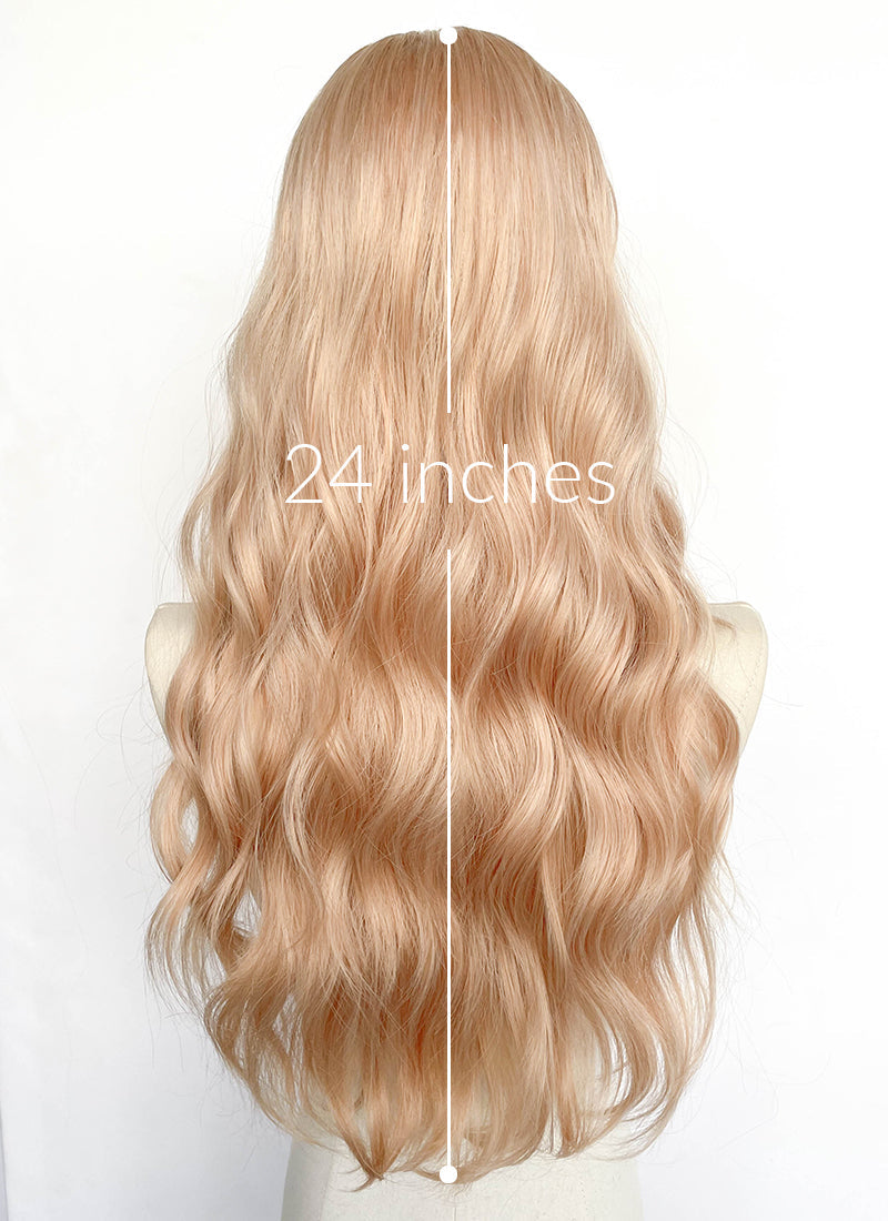 Blonde Wavy Synthetic Hair Wig CXS087