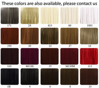 18" / 28" / 39" Heat Resistant Custom Made Synthetic Sewn Hair Weft