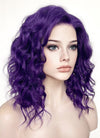 Purple Wavy Lace Front Synthetic Wig LF1288