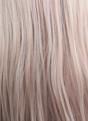 Pastel Pale Plum Straight Lace Front Synthetic Wig LF150G