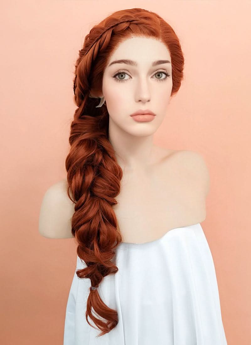 Ginger Braided Lace Front Synthetic Wig LF2044F