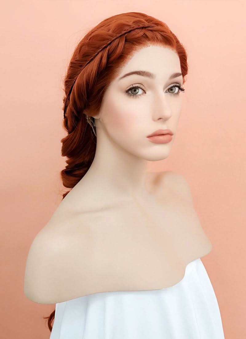 Ginger Braided Lace Front Synthetic Wig LF2044F