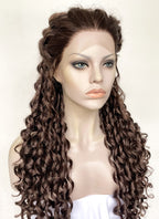 Star Wars Padme Amidala Brunette Braided Lace Front Synthetic Wig LF2144