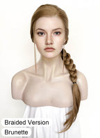 The Last of Us Abby Medium Blonde Braided Lace Front Synthetic Wig LF2174