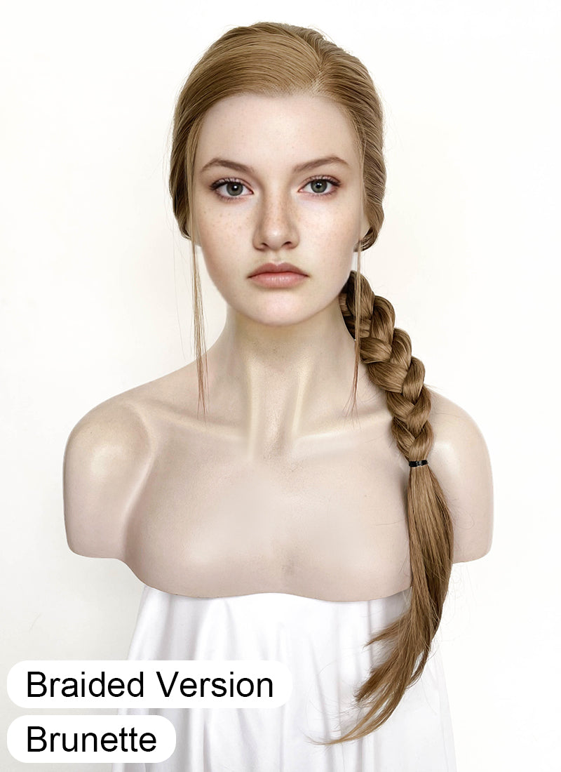 The Last of Us Abby Medium Blonde Braided Lace Front Synthetic Wig LF2174