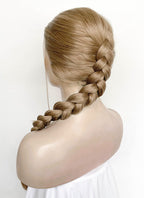 The Last of Us Abby Medium Blonde Braided Lace Front Synthetic Wig LF2174