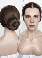 Stranger Things Eleven Brunette Braided Lace Front Synthetic Wig LF2183