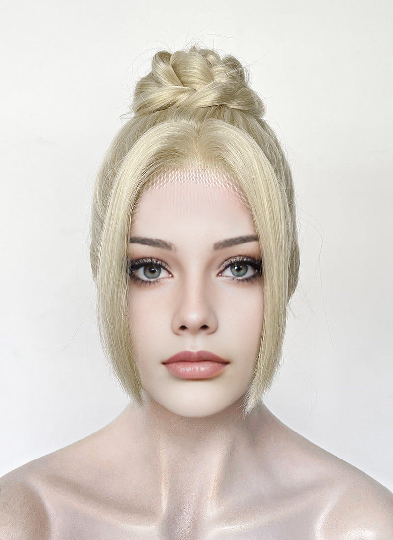 Grey Braided Lace Front Synthetic Wig LF2184