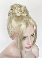 Grey Braided Lace Front Synthetic Wig LF2184