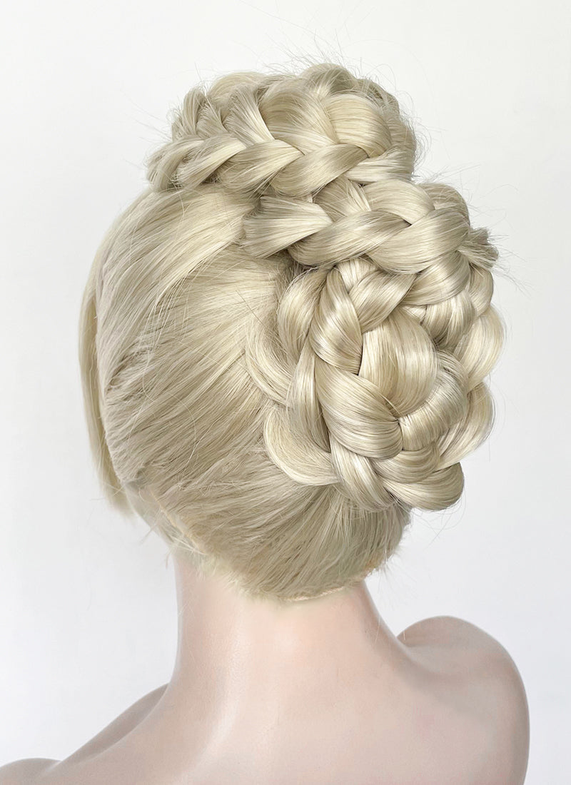 Grey Braided Lace Front Synthetic Wig LF2184