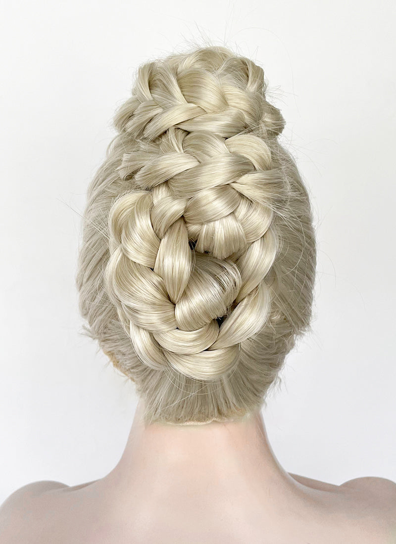 Grey Braided Lace Front Synthetic Wig LF2184