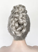 Grey Braided Lace Front Synthetic Wig LF2184