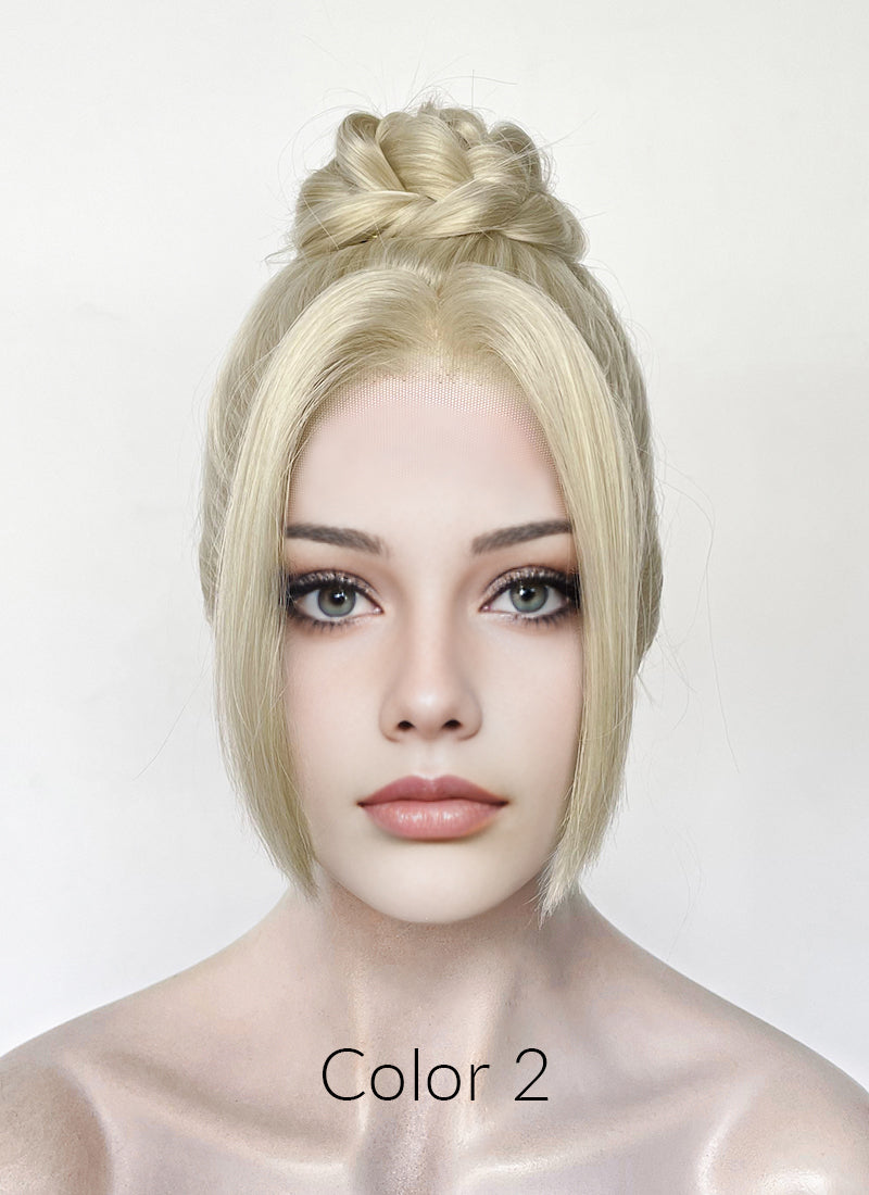 Grey Braided Lace Front Synthetic Wig LF2184