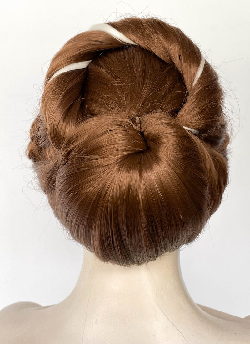 Frozen Anna Brown Mixed Blonde Braided Lace Front Synthetic Wig LF2185