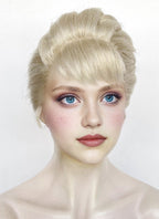 Frozen Elsa Pastel Ash Blonde Braided Lace Front Synthetic Wig LF2186