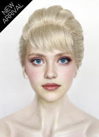 Frozen Elsa Pastel Ash Blonde Braided Lace Front Synthetic Wig LF2186