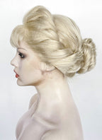 Frozen Elsa Pastel Ash Blonde Braided Lace Front Synthetic Wig LF2186