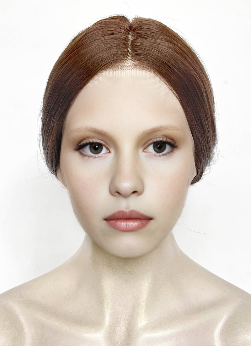 Frankenstein 2025 Elizabeth Harlander Brown Braided Lace Front Synthetic Wig LF2187