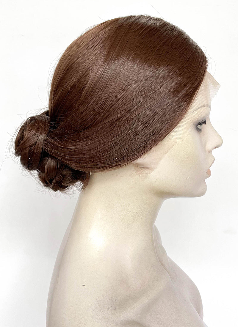 Frankenstein 2025 Elizabeth Harlander Brown Braided Lace Front Synthetic Wig LF2187