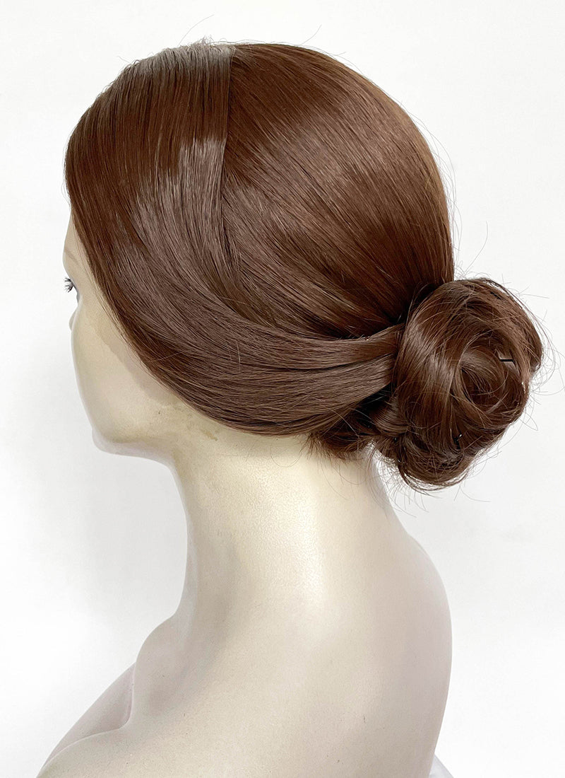 Frankenstein 2025 Elizabeth Harlander Brown Braided Lace Front Synthetic Wig LF2187