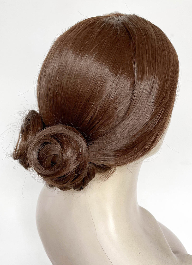 Frankenstein 2025 Elizabeth Harlander Brown Braided Lace Front Synthetic Wig LF2187