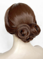 Frankenstein 2025 Elizabeth Harlander Brown Braided Lace Front Synthetic Wig LF2187