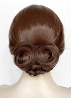 Frankenstein 2025 Elizabeth Harlander Brown Braided Lace Front Synthetic Wig LF2187