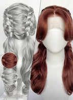 Clair Obscur: Expedition 33 Maelle Auburn Braided Lace Front Synthetic Wig LF2189