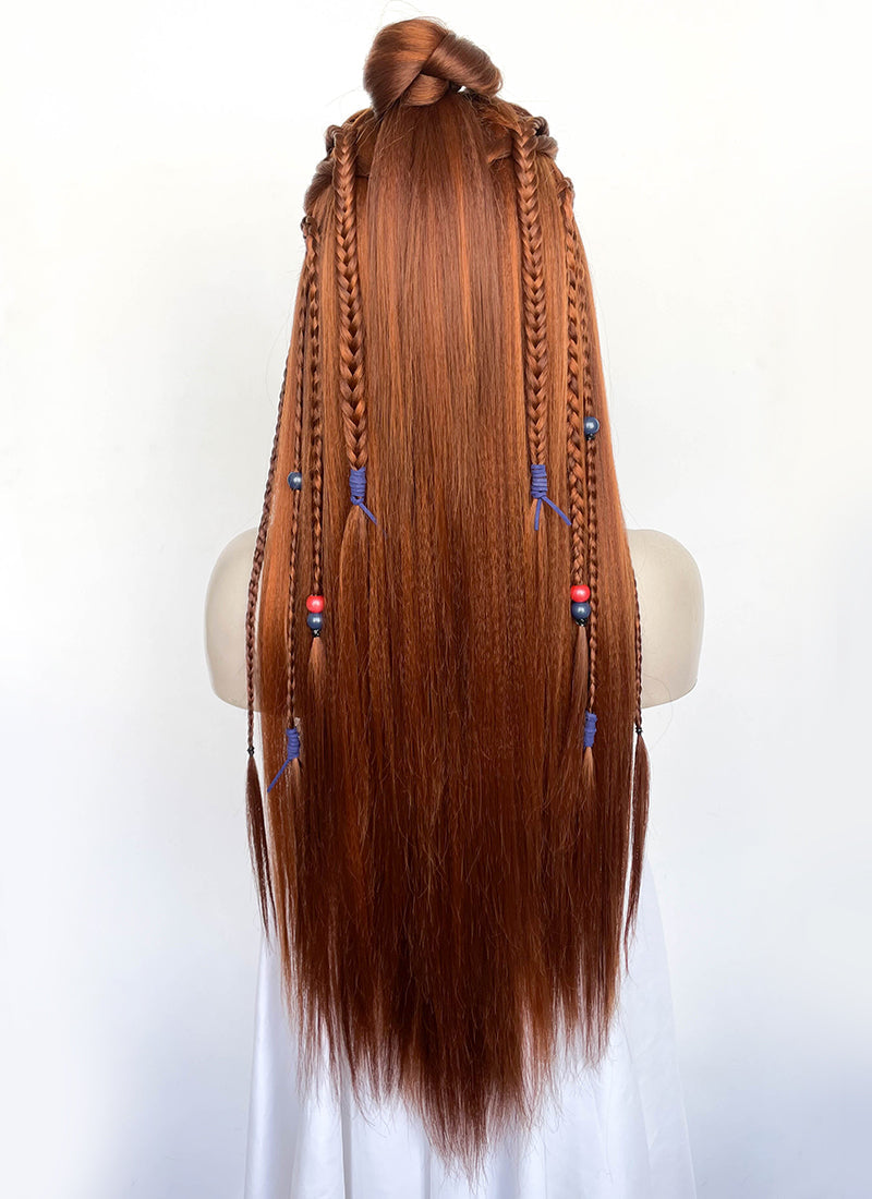 Horizon Aloy Mixed Ginger Braided Lace Front Synthetic Wig LF2190