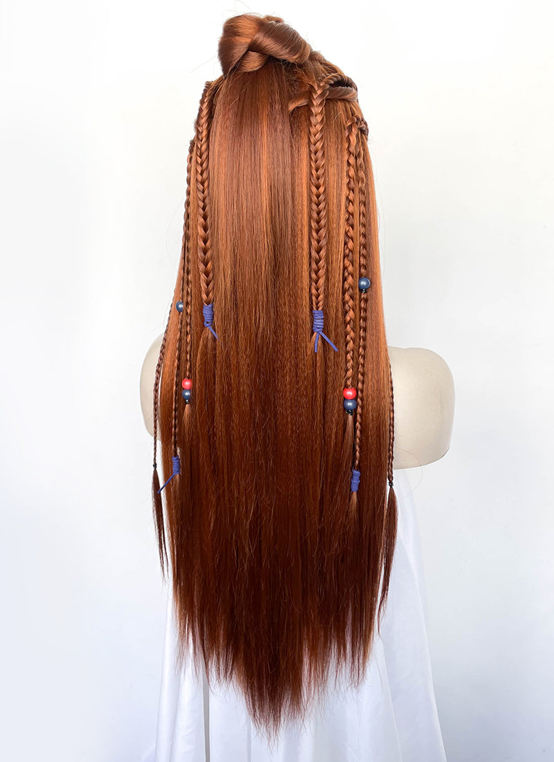 Horizon Aloy Mixed Ginger Braided Lace Front Synthetic Wig LF2190