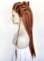 Horizon Aloy Mixed Ginger Braided Lace Front Synthetic Wig LF2190
