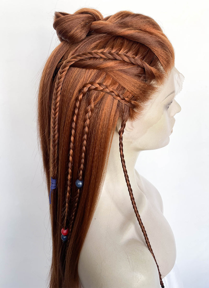 Horizon Aloy Mixed Ginger Braided Lace Front Synthetic Wig LF2190