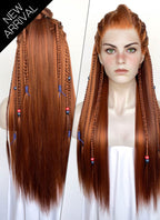 Horizon Aloy Mixed Ginger Braided Lace Front Synthetic Wig LF2190