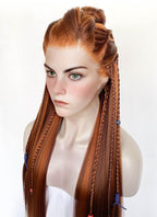 Horizon Aloy Mixed Ginger Braided Lace Front Synthetic Wig LF2190