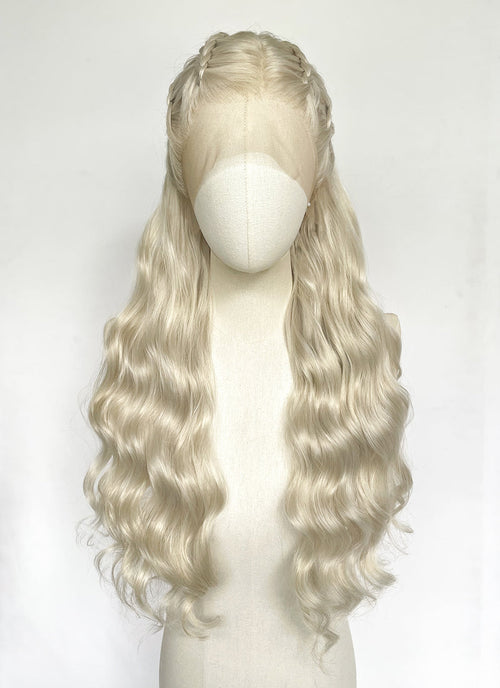 Light Ash Blonde Lace Front Wig For Cosplay as Daenerys Targaryen from Game of Thrones LF2191